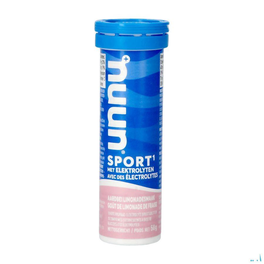 Nuun Sport Aardbeilimonadesmaak Bruis Tabl 10
