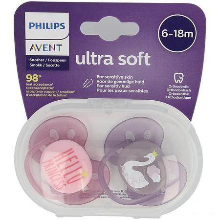 Philips Avent Fopspeen 6M+ Sofr Girl  -  Bomedys