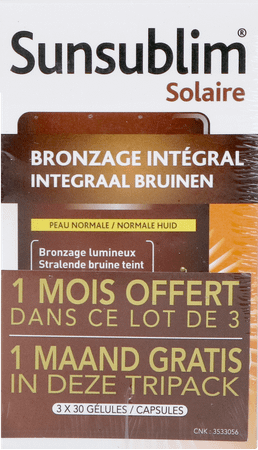 Sunsublim Integraal Bruinen Tripack Capsule 3x30