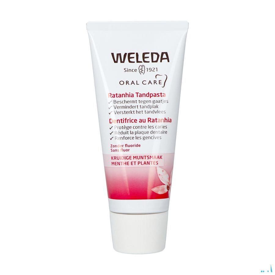 Weleda Tandpasta Ratanhia Roos 75 ml  -  Weleda