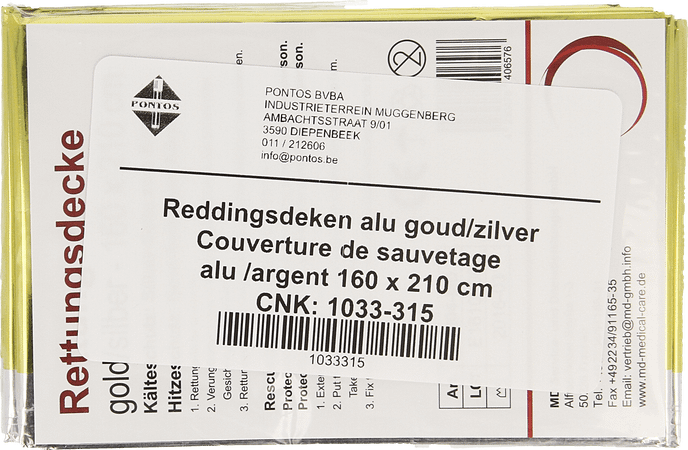 Topmed Reddingsdeken Aluminium