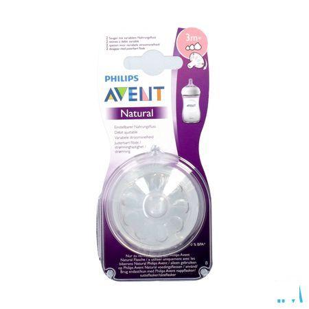Philips Avent Natural 2.0 Zuigspeen Variabel Scf045/27  -  Bomedys