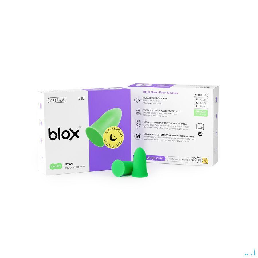 Blox Sleep Mousse Medium Vert 5 Paires