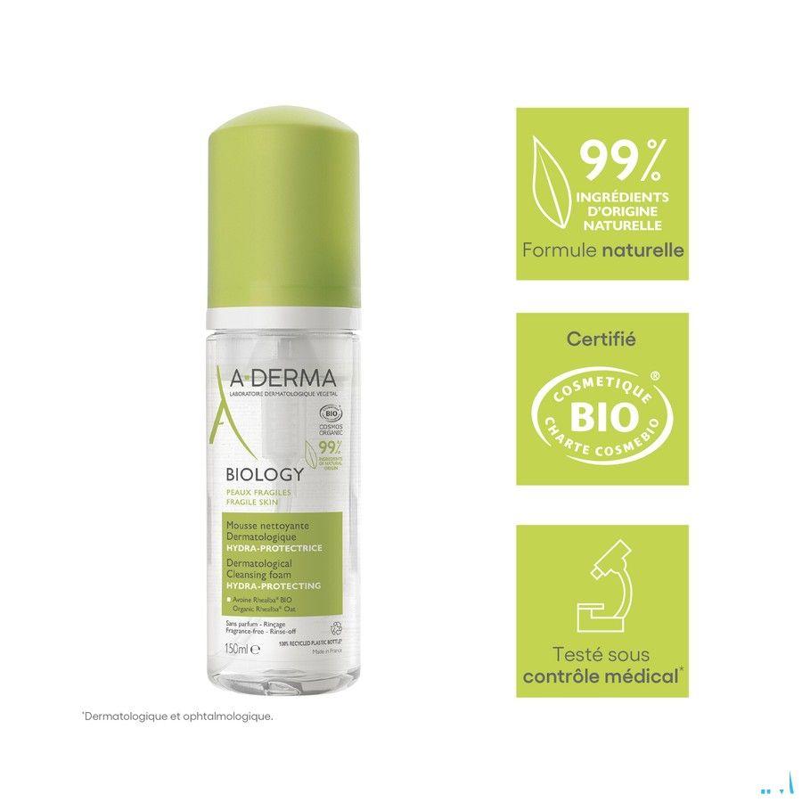 Aderma Biology Mousse Nettoyante Hydra Prot. 150 ml