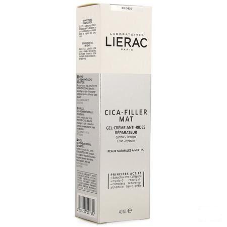 Lierac Cica Filler Gel Creme Anti rides Repar. Tube 40 ml