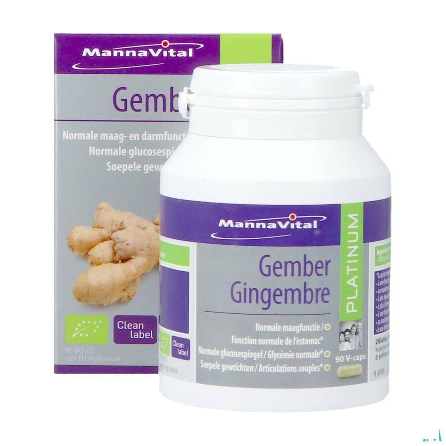 Mannavital Gember Platinum Caps 60