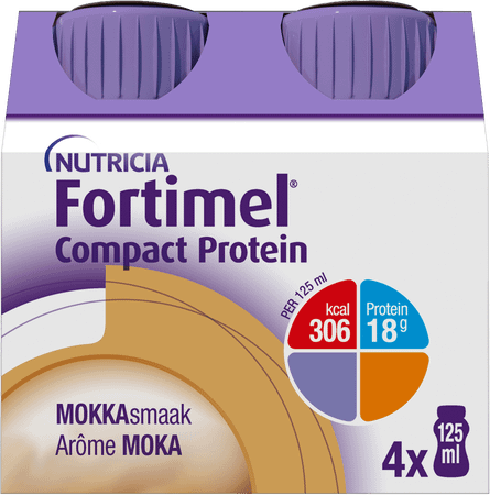 Fortimel Compact Protein Mokka 4x125 ml  -  Nutricia