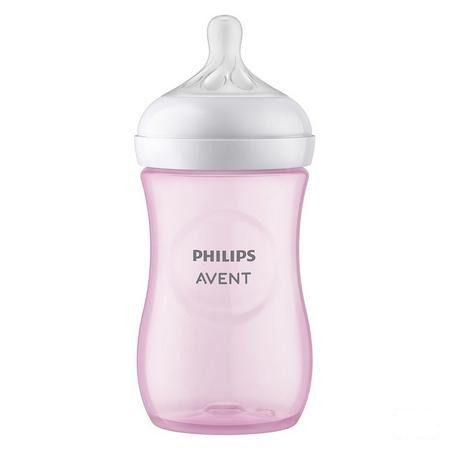 Philips Avent Natural 3.0 Zuigfles Roze 260 ml
