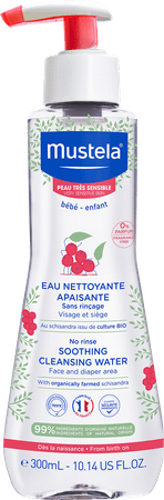 Mustela Pts Verz. Reinigend Water zonder spoelen 300 ml