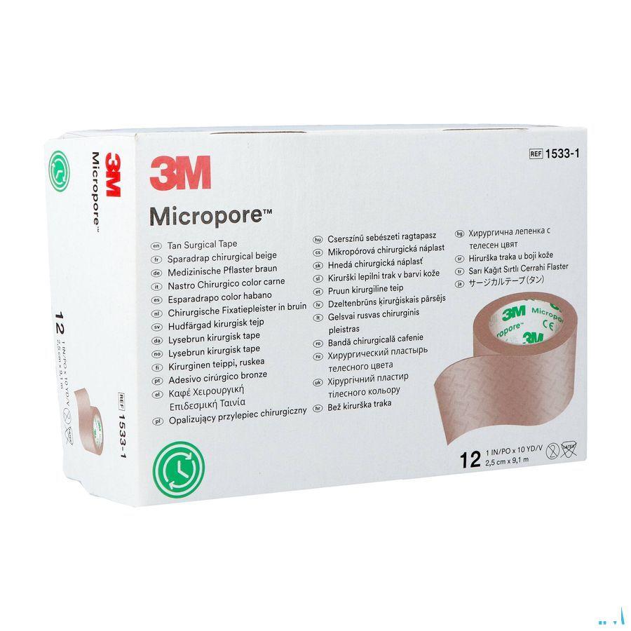 Micropore 3m Skin Tone 25,0mmx9,15m Rol 12 15331  -  3M