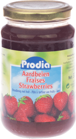Prodia Jam Aardbeien + Fructose 370 gr 6090  -  Revogan