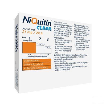 Niquitin Clear Patches 14 X 21 mg