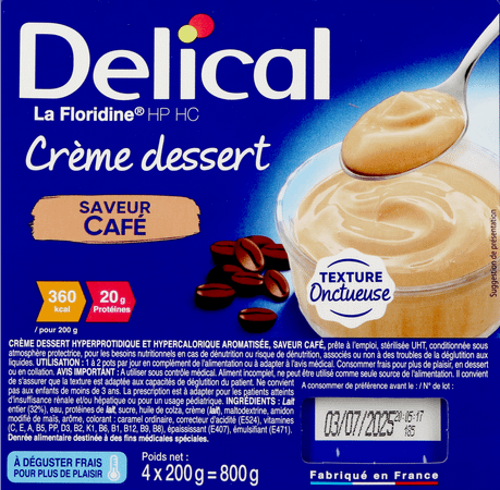 Delical Creme Dessert La Floridine Cafe 4 x 200 gr