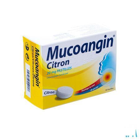 Mucoangin Citroen Zuigtabletten 30x20 mg