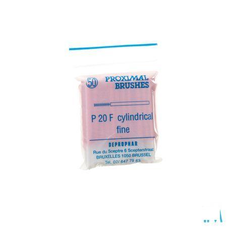 Proximal Borsteltje Cylindrisch Fine Red 50  -  Deprophar