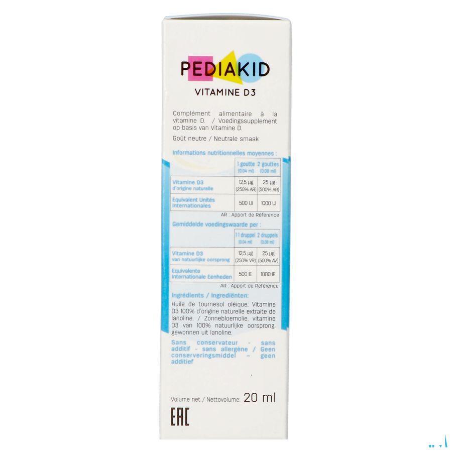 Pediakid Vitamine D3 Solution Buvable Flacon 20 ml