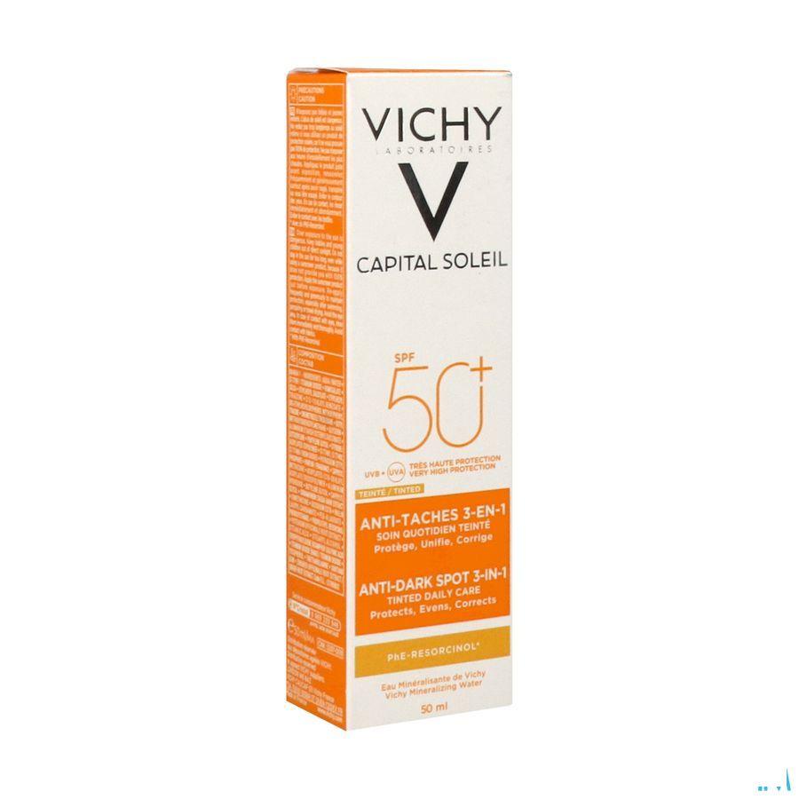 Vichy Cap Id Oplossing Ip50 + Creme Anti pigmentvlek 3in1 50 ml  -  Vichy