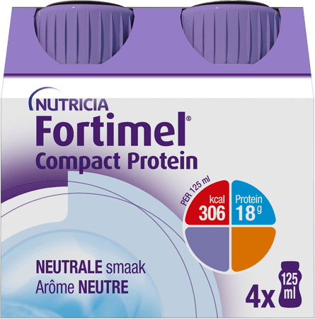 Fortimel Compact Protein Neutraal 4x125 ml  -  Nutricia