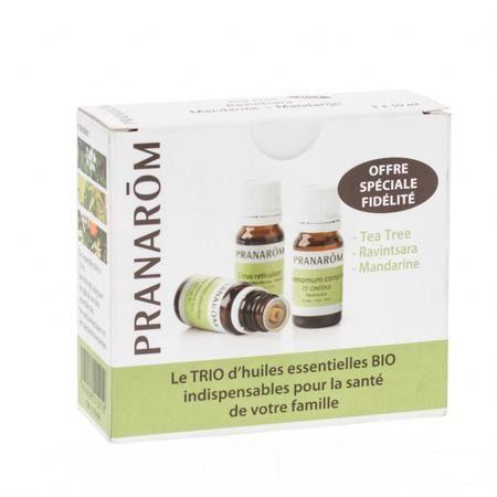 Triopack 3 Essentiele Olieen 3x10 ml  -  Pranarom