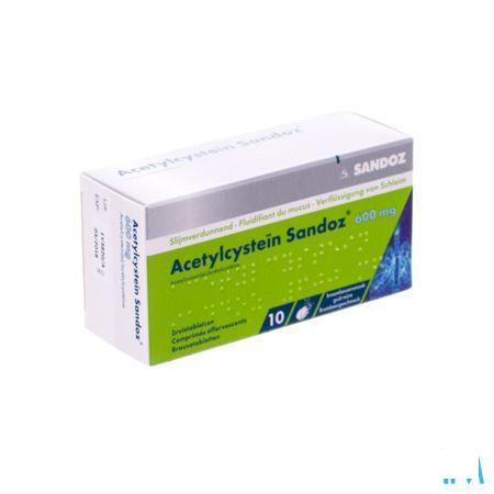 Acetylcystein Sandoz 600 mg Comp Eff. 10