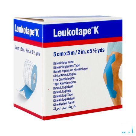 Leukotape K Bande Adh Elast Bleu 5,0Cm x 5M 1