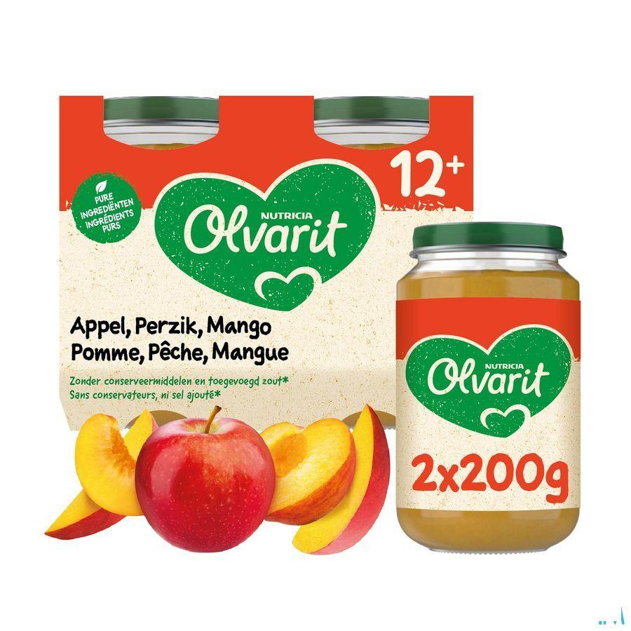 Olvarit Pomme Peche Mangue 2x200 gr 12m56  -  Nutricia