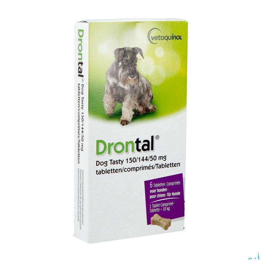 Drontal Tasty Bone 150/144/5 mg 10kg Dog Comprimes 6