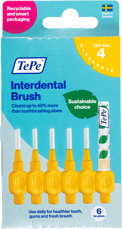 Tepe Brossettes Interdentaires Orig.Jaune 0,7Mm 20