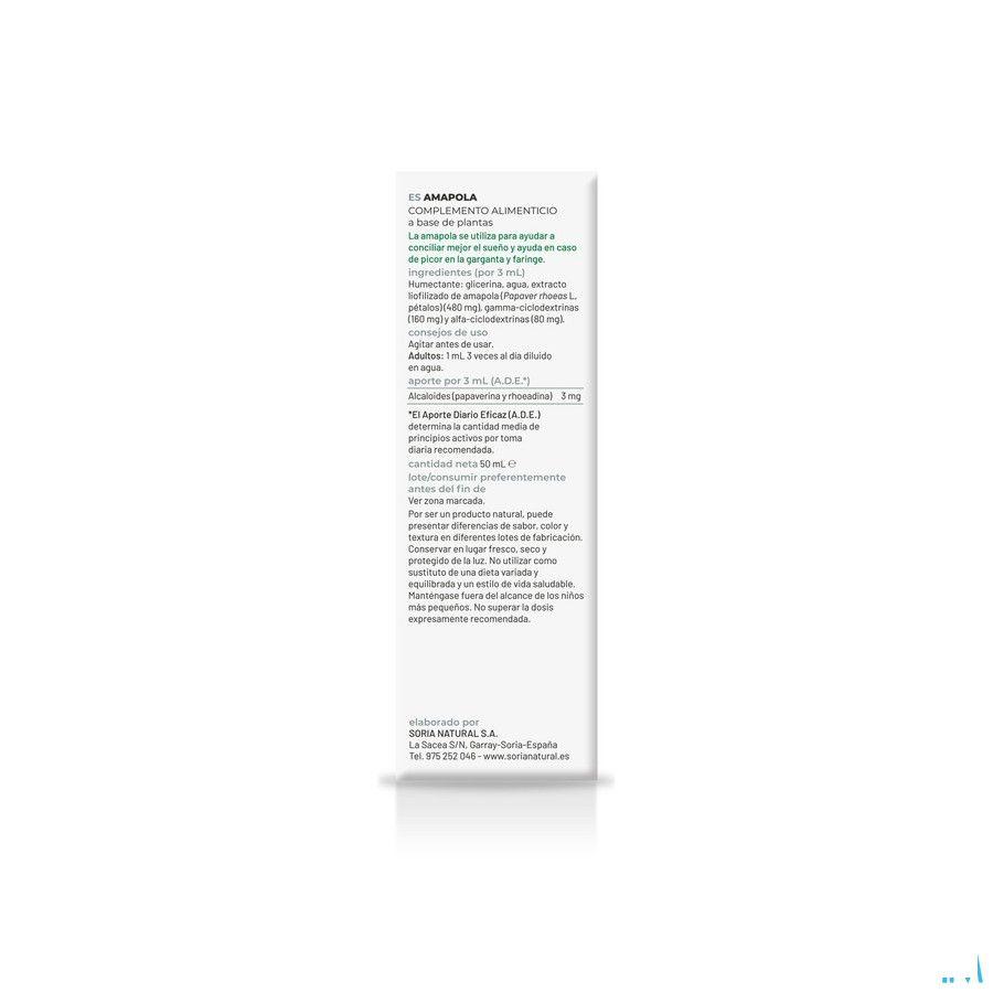 Soria Papaver Rhoeas Klaproos Extr.Glyc 50 ml  -  Soria Bel