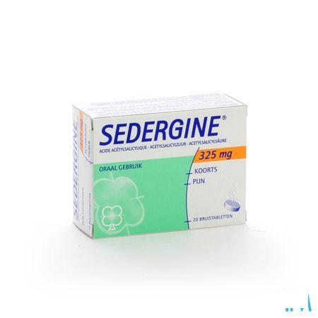 Sedergine 325 mg Comprimes Effervescents 20