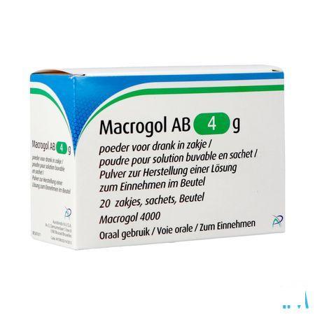 Macrogol Ab 4G Pdr Voor Drank Zakje 20