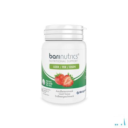 Barinutrics Fer Fraise Comprimes Croq 90  -  Metagenics