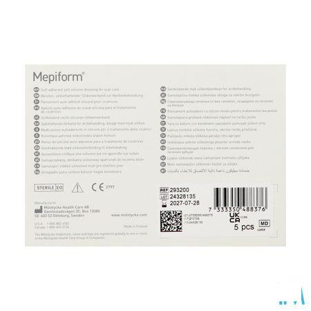 Mepiform Verband Adhesive Litteken Ster 5x 7,5cm 5 293200  -  Molnlycke Healthcare