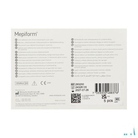 Mepiform Pansement Adhesive Anti cicat. Ster 5x 7,5cm 5 293200  -  Molnlycke Healthcare