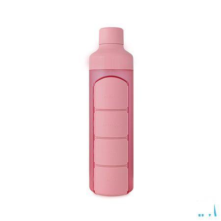 Yos Water Bottle & Pill Box Daily Perfect Pink