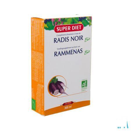 Super Diet Rammenas Bio Puur Sap Ampullen 20x15 ml  -  Superdiet Laboratoires
