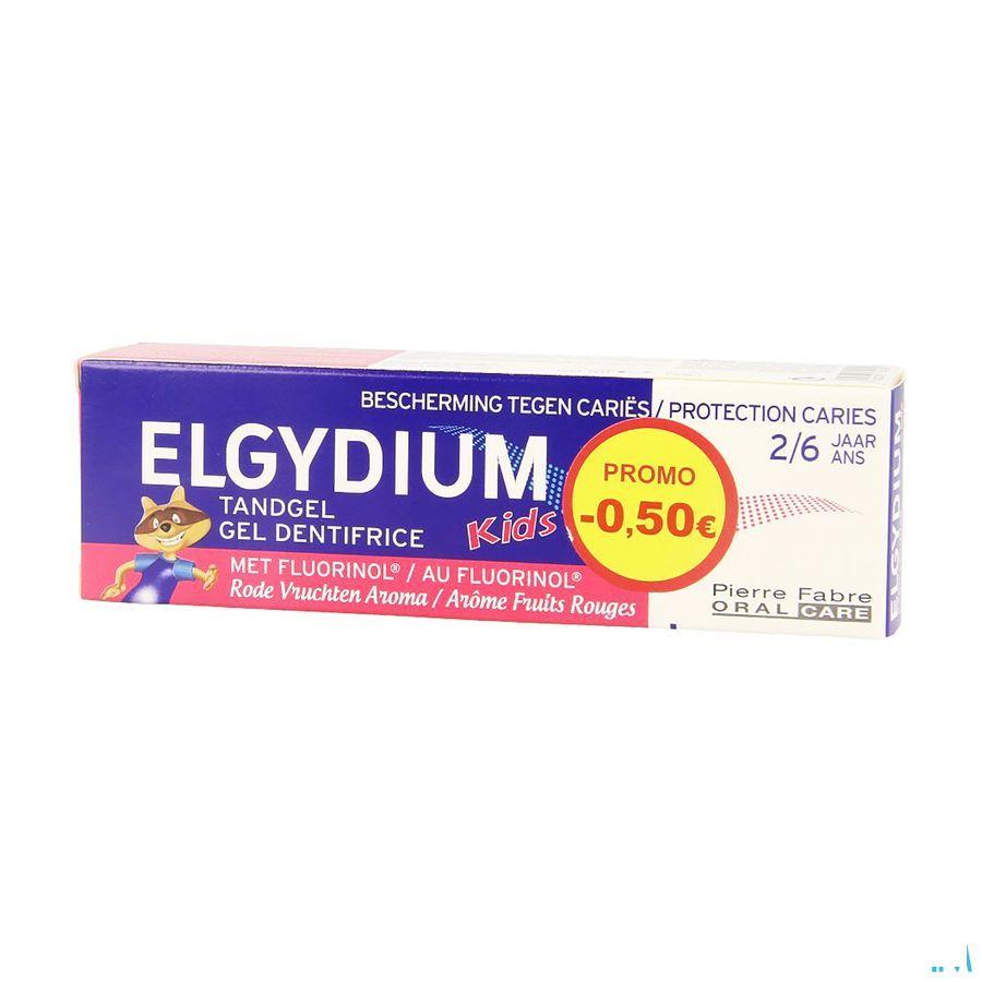 Elgydium Kids Dentif 2-6 Fr.rouge 50 ml