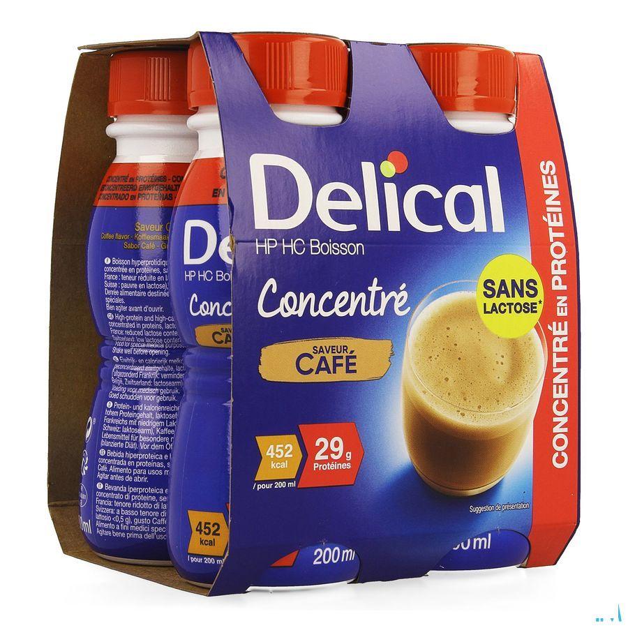 Delical Geconcentr. Koffie 4x200 ml  -  Bs Nutrition
