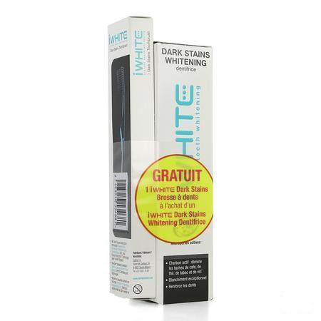 Iwhite Dark Stains Whitening Tandpasta Tube 75 ml