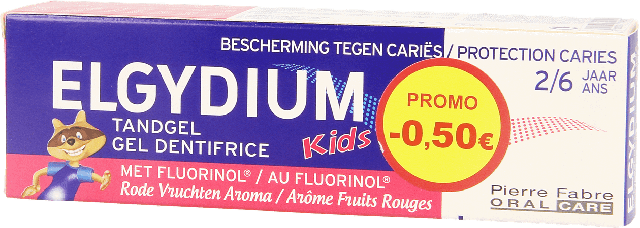 Elgydium Kids Dentif 2-6 Fr.rouge 50 ml