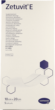 Zetuvit E 10x20cm St. 5 P/s  -  Hartmann