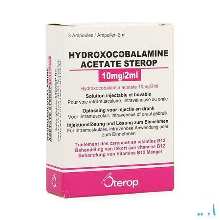 Hydroxocobal.acet. Ampullen 3x10 mg/2 ml  -  Sterop