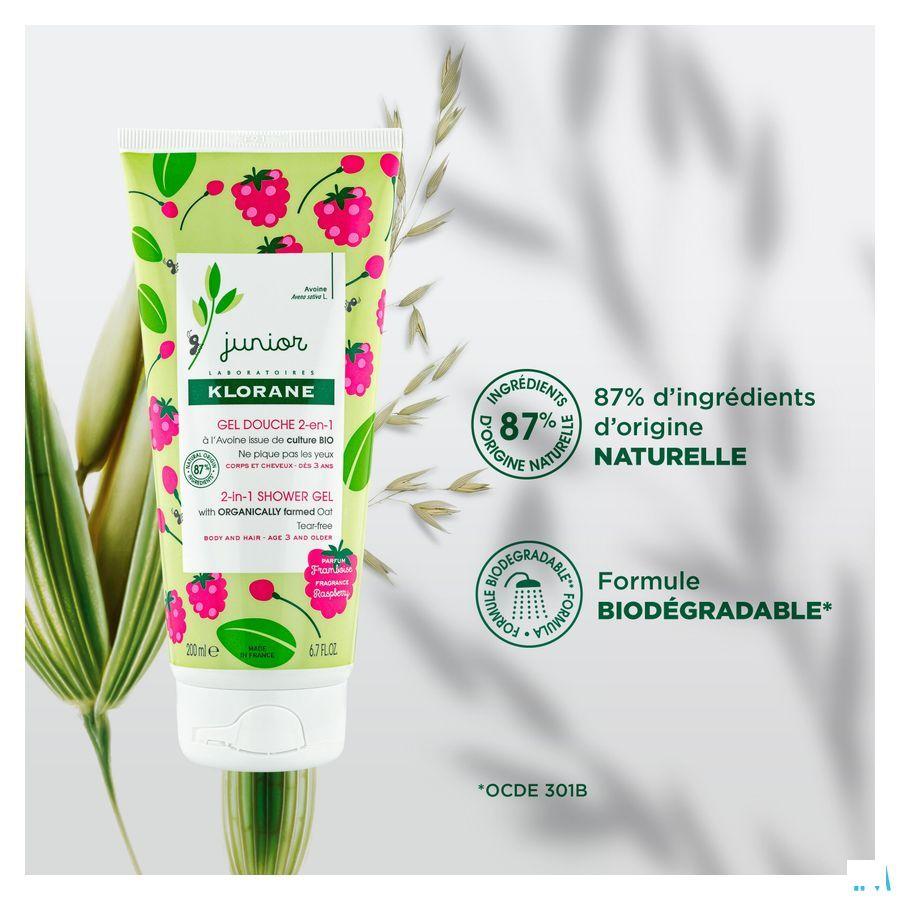 Klorane Petit Junior Gel Douche Framboise 200 ml