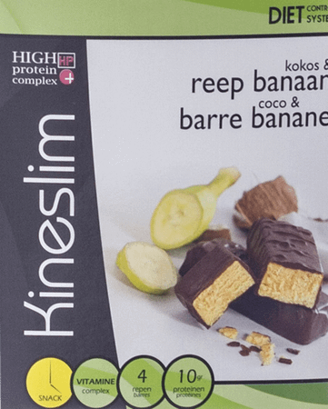 Kineslim Barre Coco-banane 4x36g  -  Ocebio