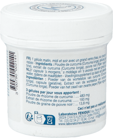 Curcuma Proactif Caps 90  -  Fenioux