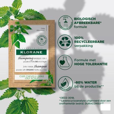 Klorane Capilaire Masker Reinigend Brandnetel 8X3G