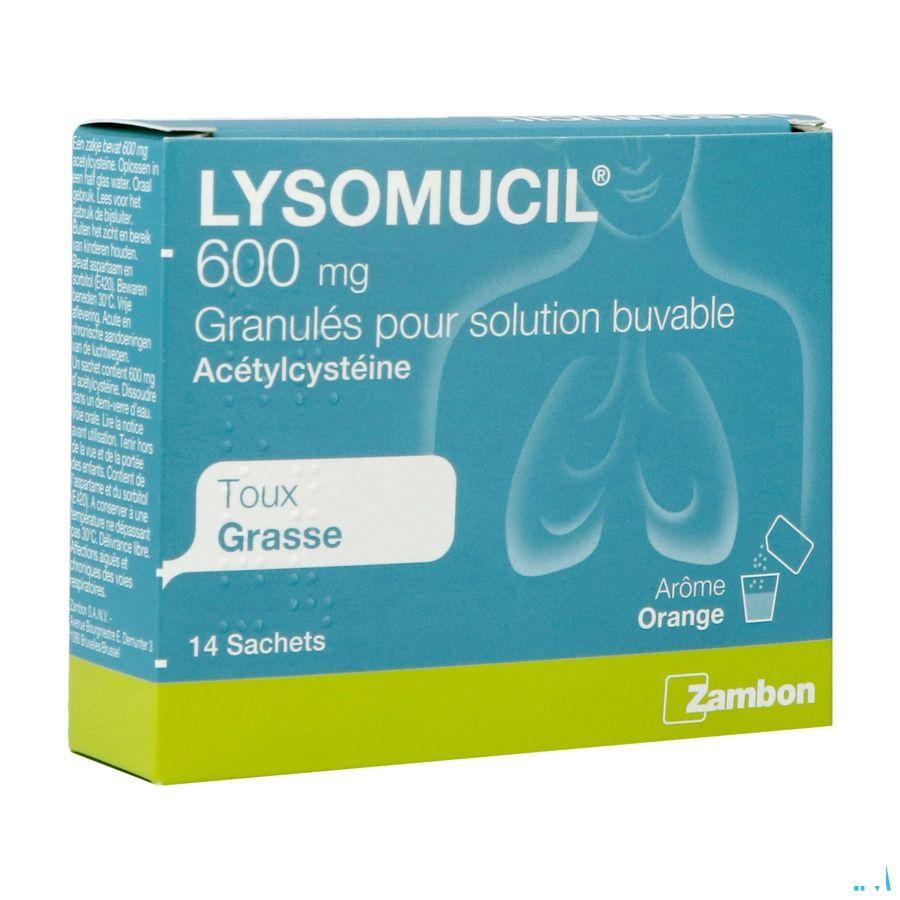 Lysomucil 600 Gran Zakjes 14 X 600 mg