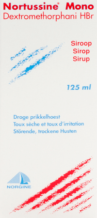 Nortussine Mono Siroop 125 ml 2 mg/ml 