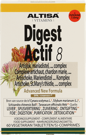 Altisa Digest Actif 8 Artisjok Complex Tabletten 60  -  Dieximport