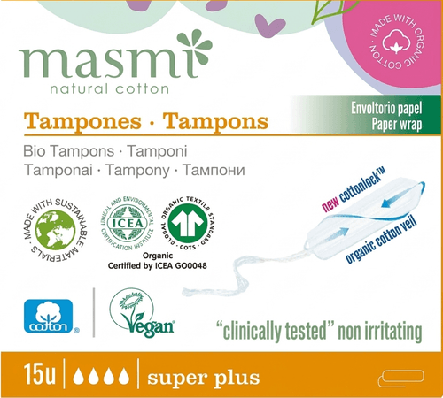 Masmi Tamon Coton Bio Superplus Sans Applicateur15  -  Natur'Inov